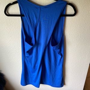 Blue cotton tank